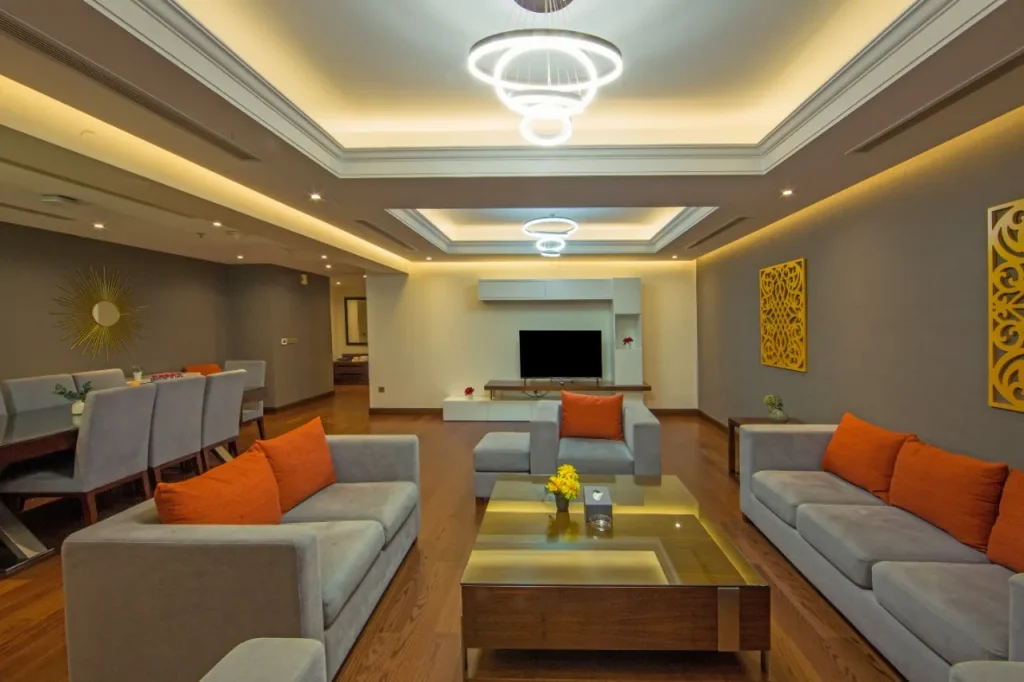 Living Room at Number one Tower